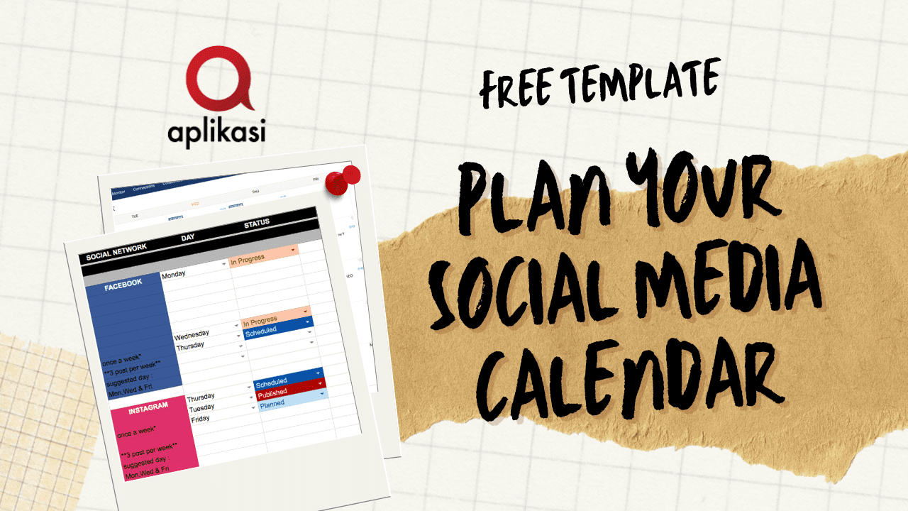 Plan your social media calendar with template